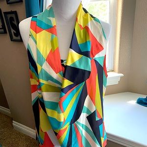 Sleeveless Blouse - Multicolour